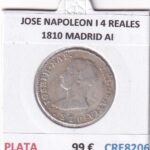 CRE8206 MONEDA ESPAÑA JOSE NAPOLEON I 4 REALES 1810 MADRID AI PLATA