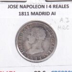 CRE8209 MONEDA ESPAÑA JOSE NAPOLEON I 4 REALES 1811 MADRID AI PLATA