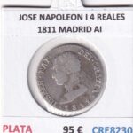 CRE8230 MONEDA ESPAÑA JOSE NAPOLEON I 4 REALES 1811 MADRID AI PLATA