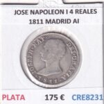 CRE8231 MONEDA ESPAÑA JOSE NAPOLEON I 4 REALES 1811 MADRID AI PLATA