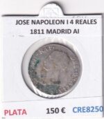 CRE8250 MONEDA ESPAÑA JOSE NAPOLEON I 4 REALES 1811 MADRID AI PLATA