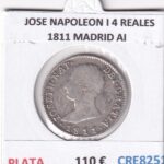 CRE8251 MONEDA ESPAÑA JOSE NAPOLEON I 4 REALES 1811 MADRID AI PLATA
