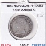 CRE8265 MONEDA ESPAÑA JOSE NAPOLEON I 4 REALES 1812 MADRID AI PLATA