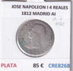 CRE8268 MONEDA ESPAÑA JOSE NAPOLEON I 4 REALES 1812 MADRID AI PLATA