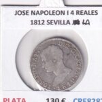 CRE8287 MONEDA ESPAÑA JOSE NAPOLEON I 4 REALES 1812 SEVILLA LA PLATA