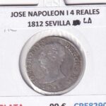 CRE8290 MONEDA ESPAÑA JOSE NAPOLEON I 4 REALES 1812 SEVILLA LA PLATA