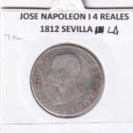 CRE8293 MONEDA ESPAÑA JOSE NAPOLEON I 4 REALES 1812 SEVILLA LA PLATA