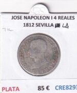 CRE8293 MONEDA ESPAÑA JOSE NAPOLEON I 4 REALES 1812 SEVILLA LA PLATA