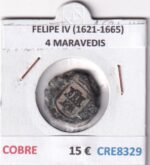 CRE8329 MONEDA ESPAÑA FELIPE IV (1621-1665)  4 MARAVEDIS COBRE