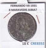 CRE8352 MONEDA ESPAÑA FERNANDO VII 1831  8 MARAVEDIS JUBIA