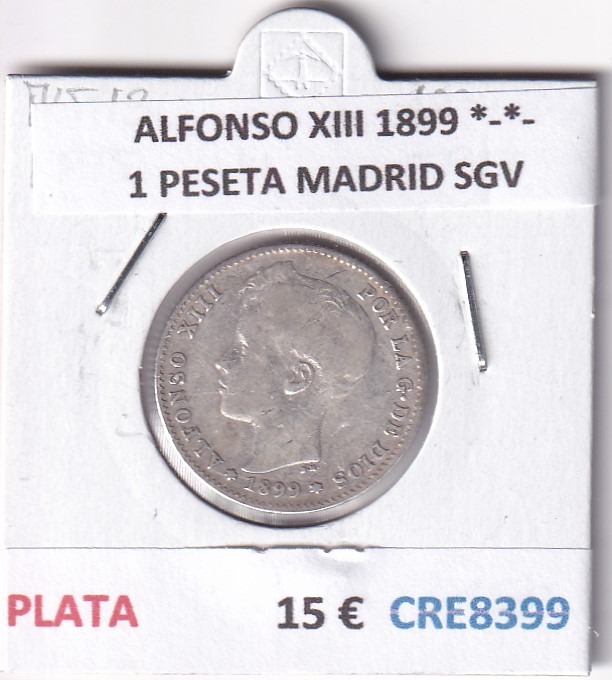 CRE8399 CRE8399 MONEDA ESPAÑA ALFONSO XIII 1899 *-*- MADRID SGV PLATA - Imagen 1