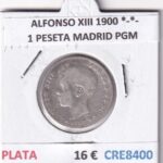 CRE8400 MONEDA ESPAÑA ALFONSO XIII 1900 *-*- MADRID PGM PLATA
