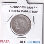 CRE8402 MONEDA ESPAÑA ALFONSO XIII 1900 *-*- MADRID SMV PLATA