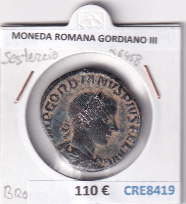 CRE8419 CRE8419 MONEDA ROMANA GORDIANO III SESTERCIO (238-244) BRONCE - Imagen 1