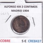 CRE8437 MONEDA ESPAÑA ALFONSO XIII 2 CENTIMOS MADRID 1904
