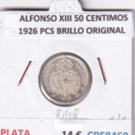 CRE8460 MONEDA ESPAÑA ALFONSO XIII 50 CENTIMOS 1926 PCS BRILLO ORIGINAL