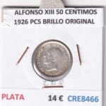 CRE8466 MONEDA ESPAÑA ALFONSO XIII 50 CENTIMOS 1926 PCS BRILLO ORIGINAL