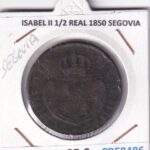 CRE8486 MONEDA ESPAÑA ISABEL II 1/2 REAL 1850 SEGOVIA