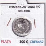 CRE8487 MONEDA ROMANA ANTONIO PIO DENARIO PLATA 3,07 GR