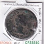 CRE8510 MONEDA ROMANA SESTERCIO ROMA DOMICIANO JUPITER 86
