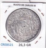 CRE8521 MONEDA ESPAÑA CARLOS IV 8 REALES 1789 MEXICO BUSTO CARLOS III PLATA - Imagen 2