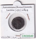 CRE8540 MONEDA ROMANA ANTONINIANO VELLON VER DESCRIPCION EN FOTO