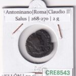CRE8543 MONEDA ROMANA ANTONINIANO VELLON VER DESCRIPCION EN FOTO