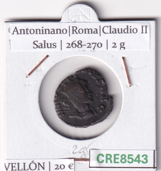 CRE8543 CRE8543 MONEDA ROMANA ANTONINIANO VELLON VER DESCRIPCION EN FOTO - Imagen 1