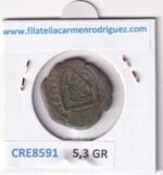 CRE8591 MONEDA ESPAÑA FELIPE IV 8 MARAVEDIS 1641-42 RESELLOS - Imagen 2