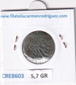 CRE8603 MONEDA ESPAÑA FELIPE IV 8 MARAVEDIS 1659  RESELLO TIPO 147 - Imagen 2