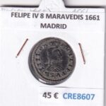 CRE8607 MONEDA ESPAÑA FELIPE IV 8 MARAVEDIS 1661 MADRID