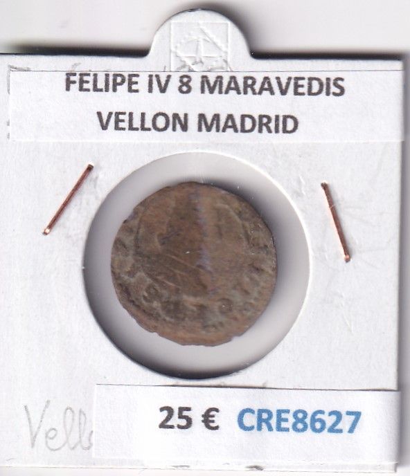 CRE8627 CRE8627 MONEDA ESPAÑA FELIPE IV 8 MARAVEDIS VELLON MADRID - Imagen 1