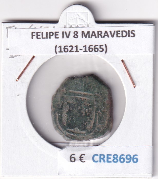 CRE8696 CRE8696 MONEDA ESPAÑA FELIPE IV 8 MARAVEDIS (1621-1665) - Imagen 1