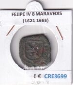 CRE8699 MONEDA ESPAÑA FELIPE IV 8 MARAVEDIS (1621-1665)