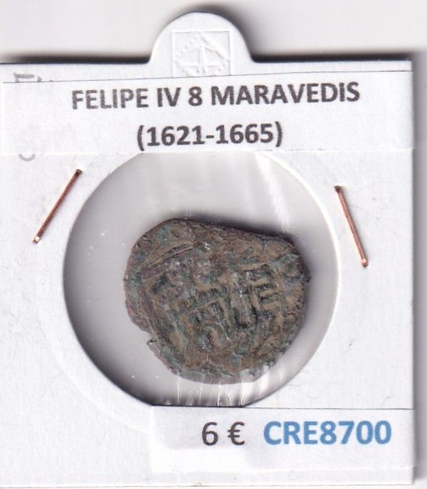 CRE8700 CRE8700 MONEDA ESPAÑA FELIPE IV 8 MARAVEDIS (1621-1665) - Imagen 1
