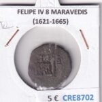 CRE8702 MONEDA ESPAÑA FELIPE IV 8 MARAVEDIS (1621-1665)