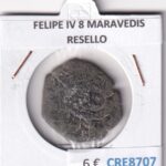 CRE8707 MONEDA ESPAÑA FELIPE IV 8 MARAVEDIS RESELLO