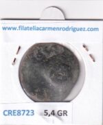 CRE8723 MONEDA ESPAÑA FELIPE IV 8 MARAVEDIS 1654 RESELLO TIPO 146 - Imagen 2