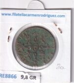 CRE8866 MONEDA ESPAÑA ISABEL II 8 MARAVEDIS 1848 SEGOVIA COBRE - Imagen 2