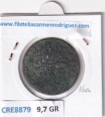 CRE8879 MONEDA ESPAÑA ISABEL II 8 MARAVEDIS 1847 SEGOVIA COBRE - Imagen 2