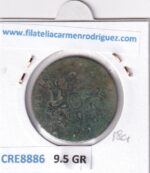 CRE8886 MONEDA ESPAÑA ISABEL II 8 MARAVEDIS 1843 JUBIA COBRE - Imagen 2