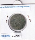 CRE8898 MONEDA ESPAÑA FELIPE V 2 MARAVEDIS 1720 BURGOS COBRE - Imagen 2