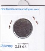 CRE8909 MONEDA ESPAÑA FELIPE V 2 MARAVEDIS 1744 SEGOVIA COBRE - Imagen 2