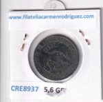 CRE8937 MONEDA ESPAÑA ISABEL II 2 1/2 CENTIMOS DE ESCUDO 1868 JUBIA COBRE - Imagen 2