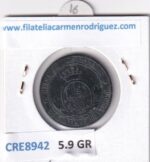 CRE8942 MONEDA ESPAÑA ISABEL II 2 1/2 CENTIMOS DE ESCUDO 1868 OM JUBIA COBRE - Imagen 2