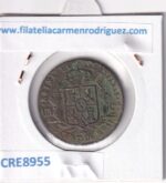 CRE8955 MONEDA ESPAÑA ISABEL II 25 CENTIMOS DE REAL 1855 SEGOVIA COBRE - Imagen 2