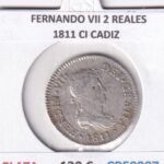 CRE8987 MONEDA ESPAÑA FERNANDO VII 2 REALES 1811 CI CADIZ PLATA