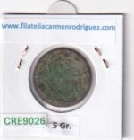 CRE9026 MONEDA ESPAÑA FERNANDO VII 4 MARAVEDIS 1828 S  TIPO 61 COBRE - Imagen 2