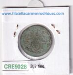 CRE9028 MONEDA ESPAÑA FERNANDO VII 4 MARAVEDIS 1828 S  TIPO 61 COBRE - Imagen 2