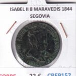 CRE9152 MONEDA ESPAÑA ISABEL II 8 MARAVEDIS 1844 SEGOVIA COBRE